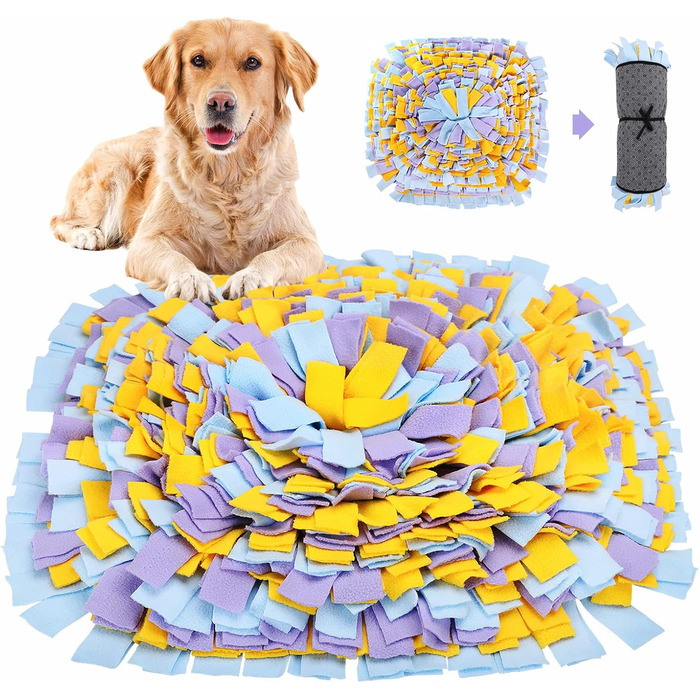 Нюхальна килимок для собак, маленький, великий, для носової роботи, годівниця, міцний нюхальний килимок, інтерактивна іграшка-пазл для домашніх тварин для природного пошуку їжі, тренування та зняття стресу