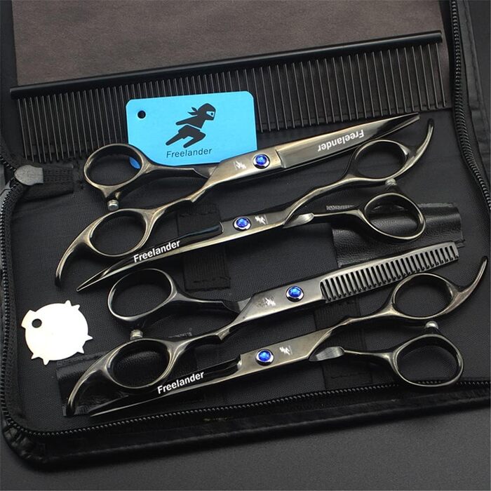 Набір професійних ножиць для грумінгу собак та котів, 6 дюймів, нержавіюча сталь