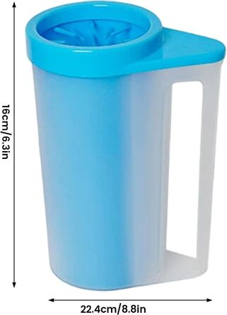 Миска-мийка для лап собак Joygoodta з м'якою силіконовою щіткою, портативна, 360° очищення, для дому