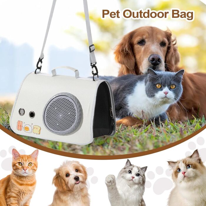 Транспортна сумка для котів, переноска для тварин з плечовими ременями – органайзер для подорожей, кемпінгу та прогулянок