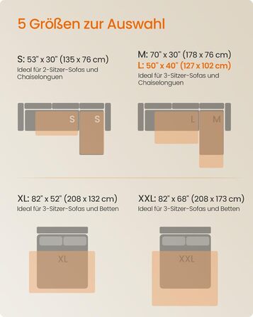 Водонепроникний плед для собак Feandrea, 135 x 76 см, захист для авто та дивану, машинного прання, антиковзаюча підкладка, стеганий дизайн, сірий (PPB024GD01 S)