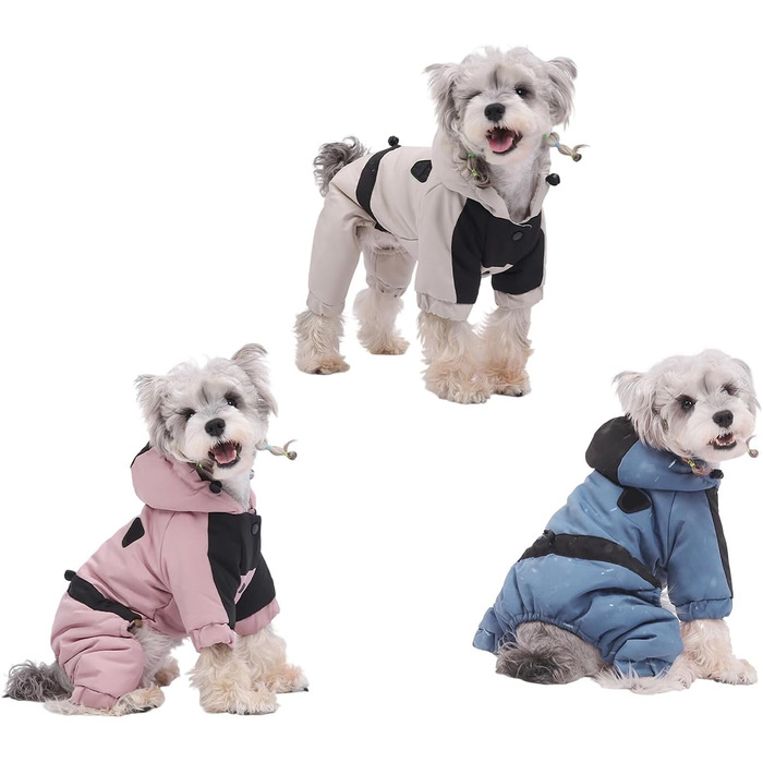 Зимовий теплий пуховик для собак, для активного відпочинку, прогулянок, холодної погоди, білі, розмір M