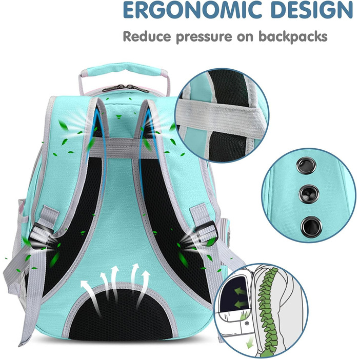 Рюкзак для котів та маленьких собак PETCUTE, дихаючий, знімний килимок, до 6 кг, з прозорим вікном, для подорожей (Цянова)