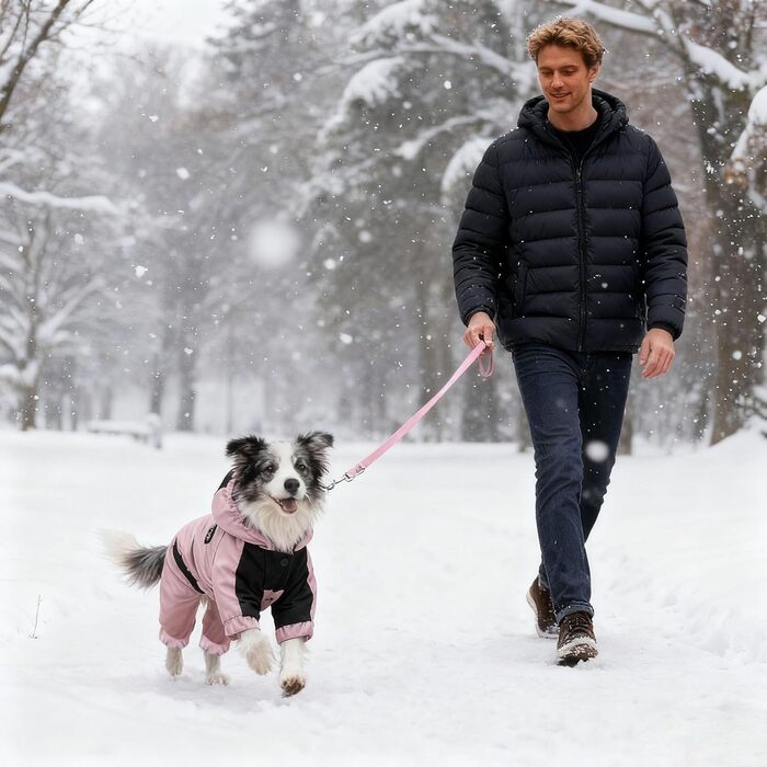 Теплий зимовий костюм для ляльки з капюшоном, 28 см