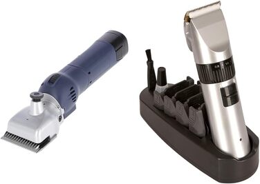 Акумуляторна машинка для стрижки коней Kerbl FarmClipper Akku2 та Onyx з аксесуарами, 2 акумулятори, 31/15 Z