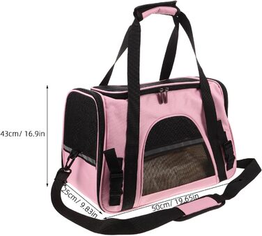 Транспортна сумка для котів та дрібних тварин Aboodam - складана, дихаюча, з надійним закриттям