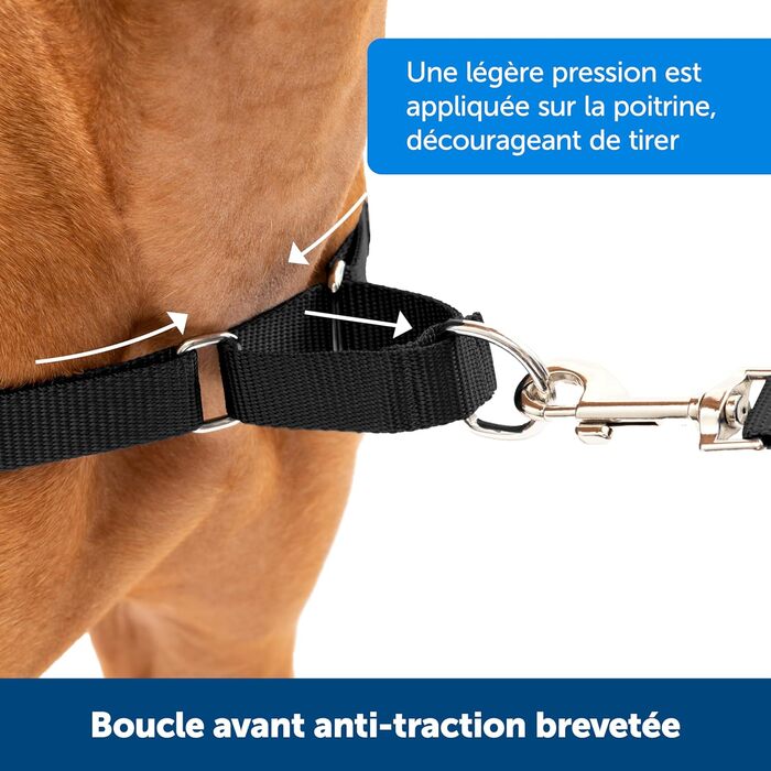 Шлейка для собак PetSafe Easy Walk чорна, середній/великий розмір