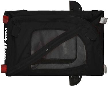 Причіп для велосипеда для собак, чорний, Oxford-Gewebe та залізо, LH89839