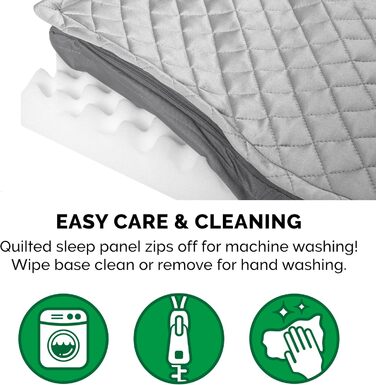 Гірчичне собаче ліжко Furhaven з охолоджуючим гелем, водонепроникне, для собак середніх та маленьких порід (до 15,9 кг), знімний, пральний чохол, для дому та вулиці, розмір L (102 x 81 x 10 см)