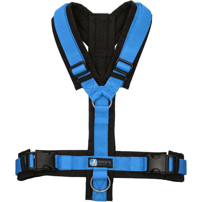 Нашийник для собак Anny·x, регульований, чорно-синій, різні розміри (S)