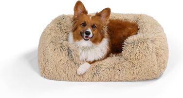 Лежак для собак Best Friends by Sheri Shag Lounge, заспокійливий, штучне хутро, розмір M, 76×51 см, бежевий (Taupe)
