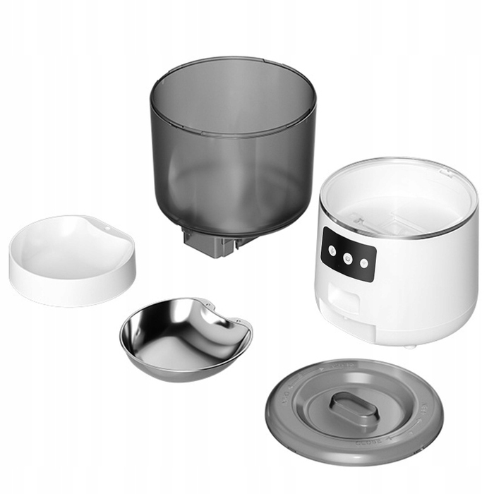 Автоматична годівниця для котів та собак з Wi-Fi, 4 л, дозатор для сухого корму