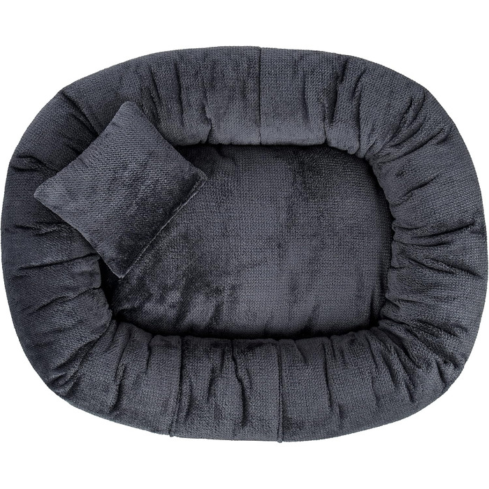 Килимок для собак Лілі - М'який лежак для собак з тканини Sorisso - М'який, довговічний, зносостійкий, міцний (M, Темно-синій)