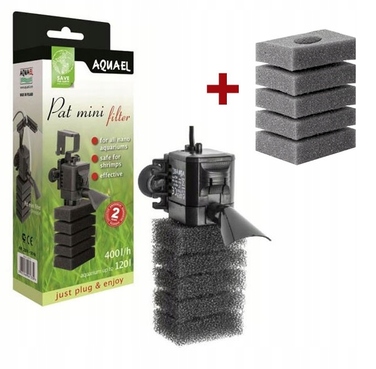 Внутрішній губковий фільтр Aquael, 400 л/год, з регулюванням продуктивності