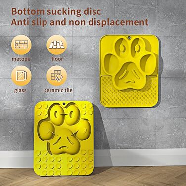 Килимок для годування собак та котів, повільне годування, миска та килимок для ласощів, зменшення тривоги, розвага, ідеально для купання та грумінгу