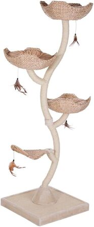 Драбина-кіготь для котів Zooplus Cat's Flower XXL з 3 лежаками та іграшками | 183 см | Міцна та стійка