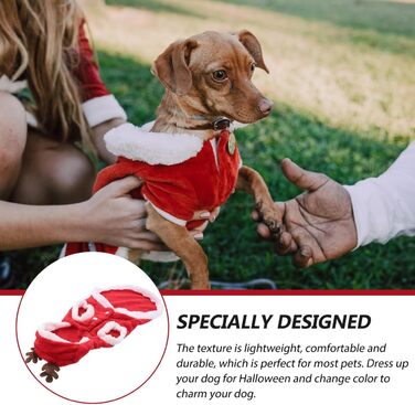 Костюм для собаки/кішки Holibanna на Новий Рік: олень, тепла жилетка, розмір XL