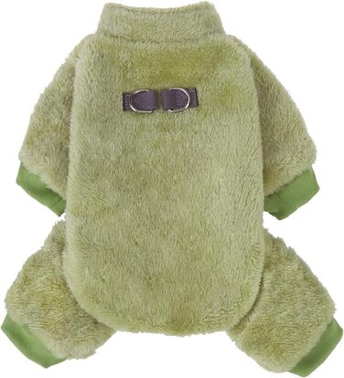Піжама для собак, теплий зимовий светр, м'який велюр, для цуценят та собак середніх розмірів, котів, великих, зелений