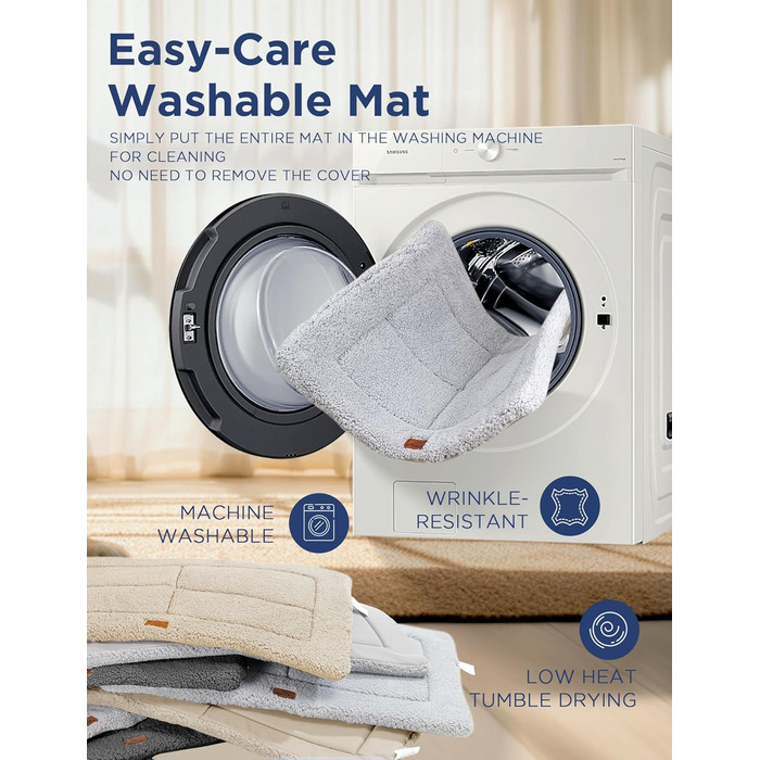 Практичне собаче ліжко для великих собак, 111.8 x 81.3 см, сіре. Зручне, м'яке, для дому та вулиці, двостороннє, з м'яким наповнювачем.