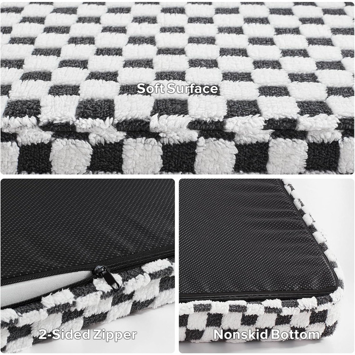 Ортопедичне ліжко для собак великих порід JOEJOY, 106,7 x 71,1 см, сірий колір, XL (42x28), знімний, пральний чохол, м'яке, сучасне ліжко з Memory Foam