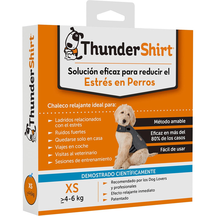 Мантіл для собак Thundershirt, сірий (XS, сірий)