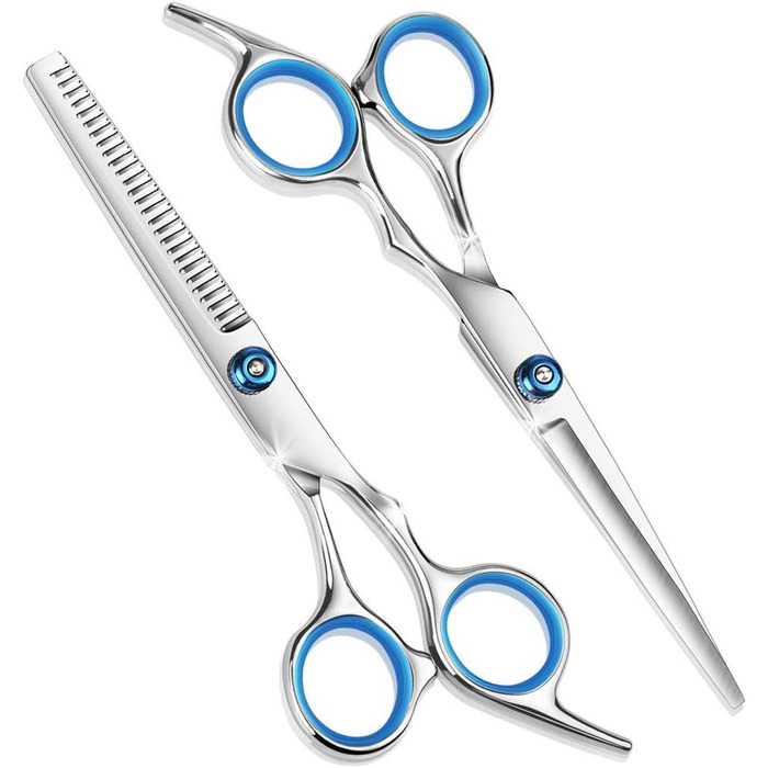 Професійна ножиця для грумінгу собак 6.7 дюймів (2 шт.), з нержавіючої сталі, для стрижки, витончення та догляду за шерстю собак та котів (обличчя, шия, ніс, лапи)