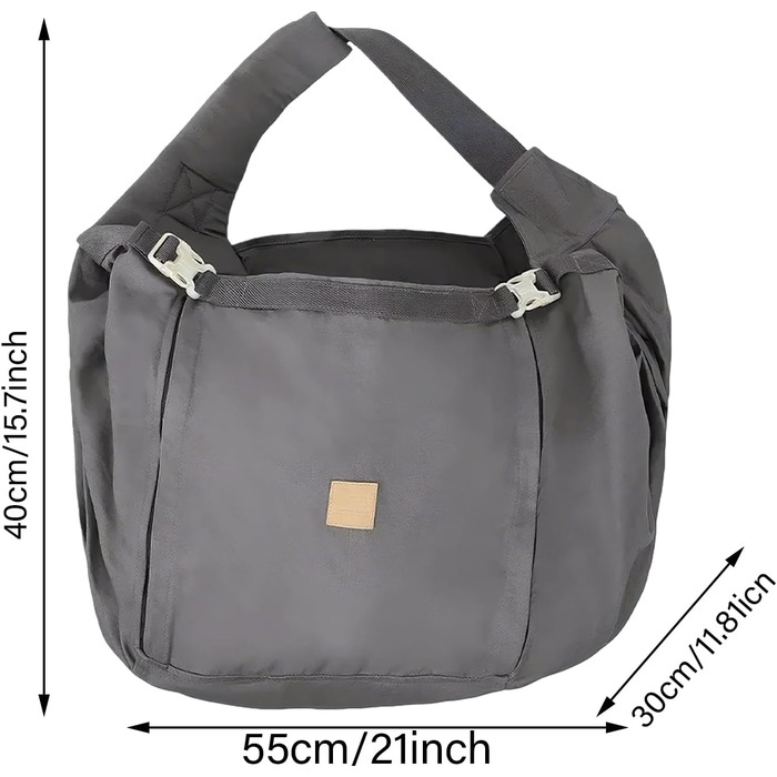 Сумка-переноска для собак та котів, рюкзак-переноска для подорожей, прогулянок та кемпінгу (сірий)