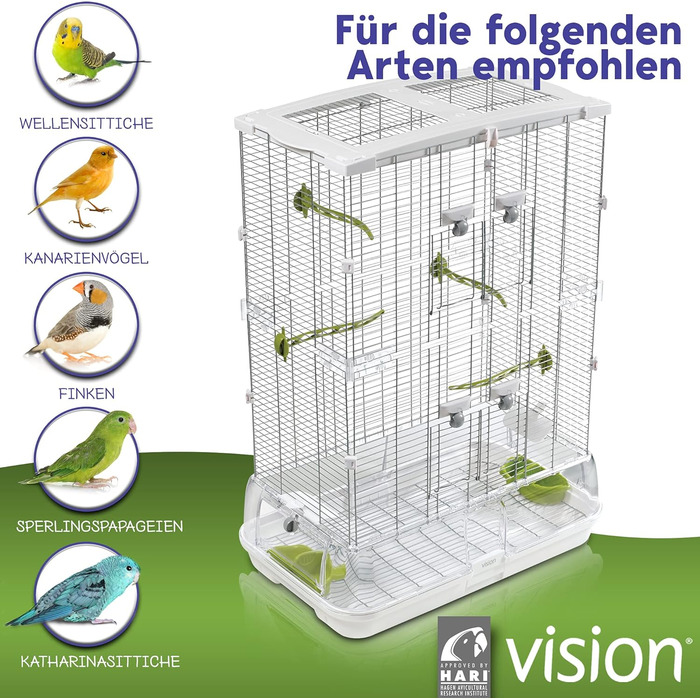 Клітка для птахів Vision II M02, мала, висока