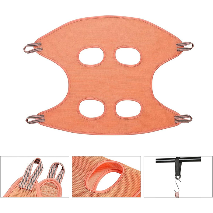 Набір для догляду за собаками та котами Allazone: гамак, триммер, щітка, інструмент для стрижки нігтів, аксесуари для купання (помаранчевий)