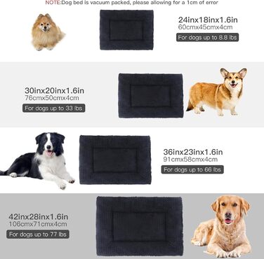 Ортопедичне ліжко для собак BVAGSS, миється, м'яке, тепле, для маленьких, середніх та великих собак, 76x50x4 см, сірий