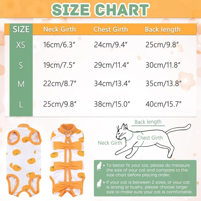 Тільце після кастрації для котів, медичний одяг, хірургічний костюм, одяг для відновлення після операції (Помаранчевий, S)