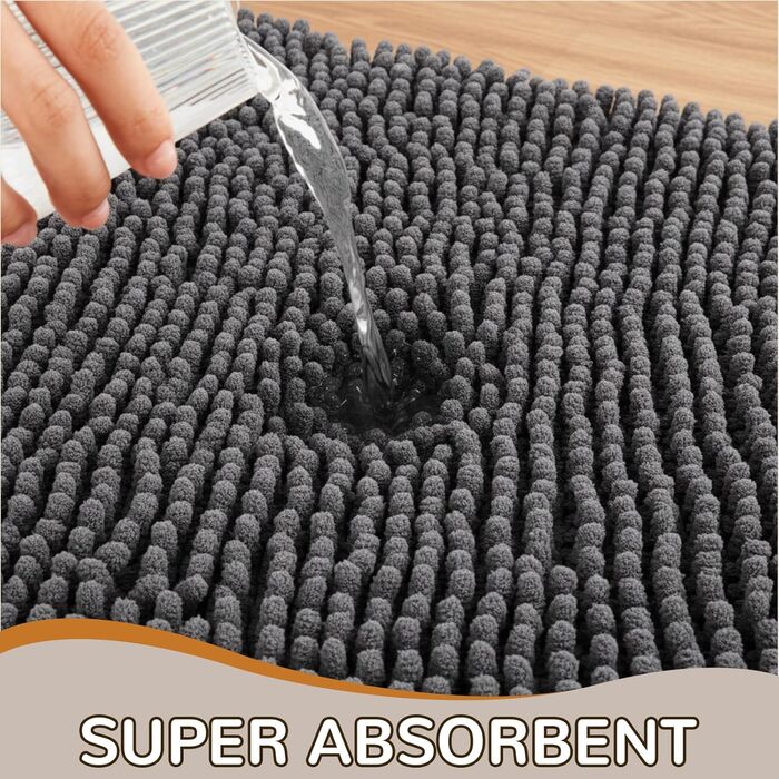 Килимок для собак з мікрофібри: швидковисихаючий, антиковзкий, для дому та вулиці, сірий