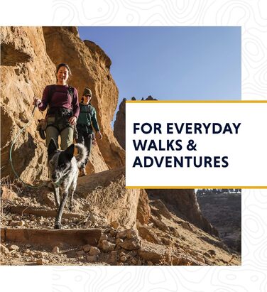 RUFFWEAR Knot-a-Leash повідок для собак, відбивний, мотузковий, з карабіном, довжина 1,5 м, товщина 7 мм, зелений