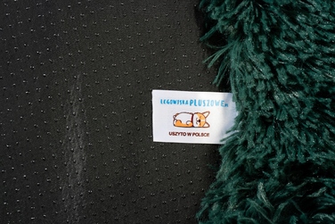 М'яке плюшеве ліжко для собак, зелене, 120 x 120 см