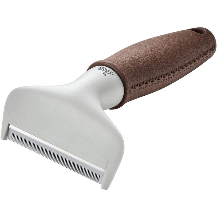 Трімстригель Hunter SPA з нержавіючою сталлю для собак та коней, 15,5 x 6,5 см, M (65 зубців)