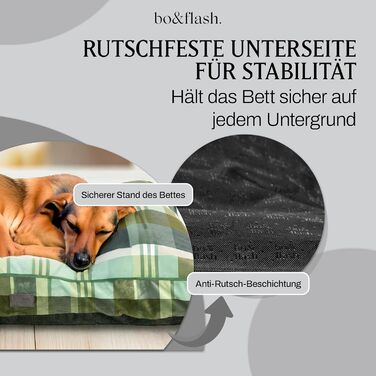 Аттіас – Лежанка для собак Adison, Франція (L) – Міцна, зручна, з знімним чохлом, стильна, преміум-якість