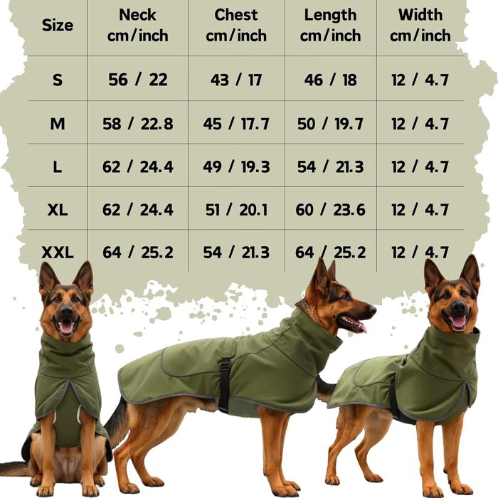 Водонепроникний дощовик для собак, регульована куртка для великих та середніх собак, дощовик з кліпсою, теплий водонепроникний костюм для Лабрадора, Хаскі (Чорний XXL)