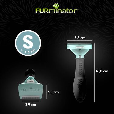 FURminator для котів S - знімач підшерстка, щітка для котів, видалення підшерстка, для короткошерстих котів