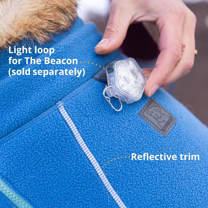 Тепла флісова куртка для собак RUFFWEAR Climate Changer Galaxy, розмір L – преміум жилет на блискавці для прогулянок і бігу, універсальна для всіх сезонів