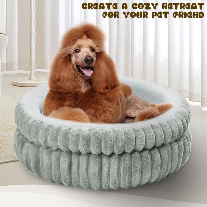 Килимок для котів ODIWEN 50x50 см, м'який, сірий - зручне ліжко для котів та маленьких собак