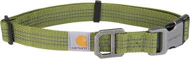 Carhartt повністю регульований нейлоновий нашийник для собак з відбиваючими швами, яскраво-зелений, розмір M