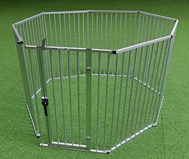 Callieway® Розкладний загін для цуценят ALUZAUN Safety Pro' 8-секційний (100x65 см) для вирощування, заходів та кемпінгу