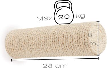 Сходи для котів на стіну Katzentreppe з сизалевими стовпами Ø10x28 см – настінний комплекс для котів, кроки для лазіння, кігтеточка
