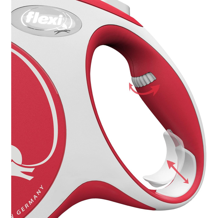 Повідок-рулетка Flexi New Comfort M 5 м, синій/червоний, для собак