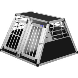 Транспортний бокс для собак Transportbox N73 з алюмінію, 92x93x63 см, з перегородкою та аварійним виходом