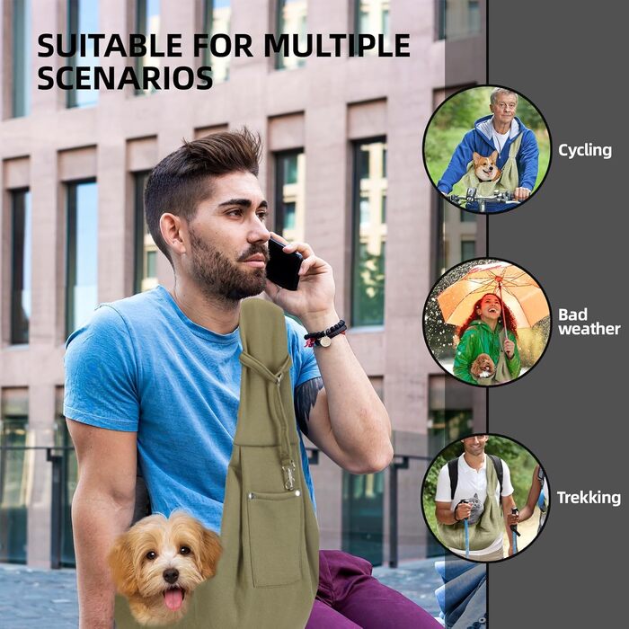 Сумка-переноска для собак та котів, зелена: зручна та безпечна переноска для маленьких тварин, ідеальна для подорожей