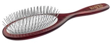 Щітка для волосся EHASO Maxi-PIN з нержавіючої сталі, дерев'яна ручка, розплутування, для всіх типів волосся, унісекс, для довгого волосся