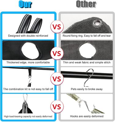 Набір для догляду за тваринами: гамак, триммер для нігтів, нашийник для грумінгу, фіксатор, петля для грумінгу, дихаюча сумка, помічник для малих тварин, чорний інструмент для догляду за кігтями