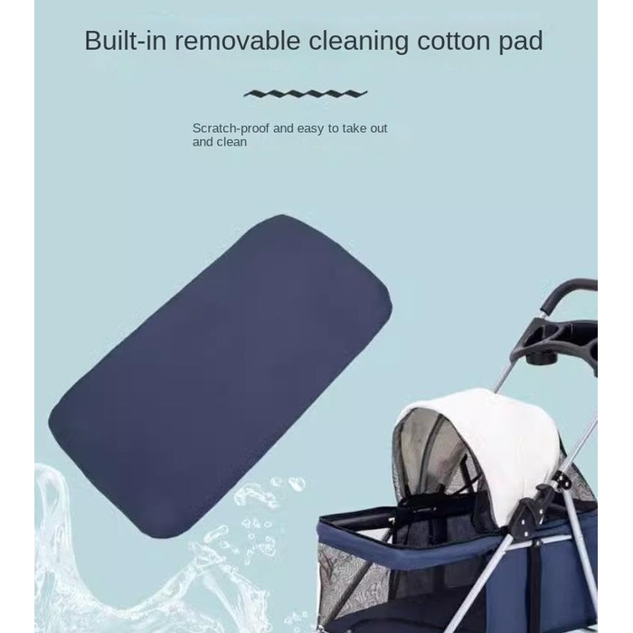 Дитяча коляска для тварин та дітей: зручна та портативна модель з підсклянниками, вантажопідйомність 10 кг