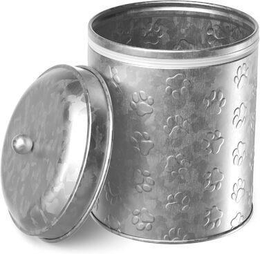 Amici Pet металевий контейнер для корму для цуценят, середній, 10 oz, оцинкований